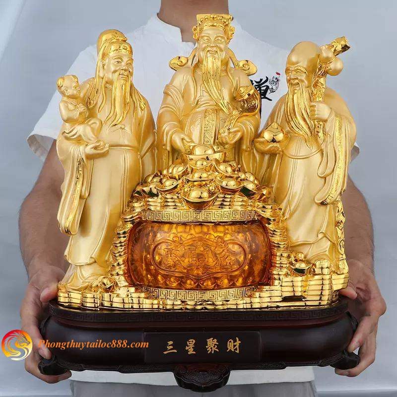 Tặng Tượng Tam Đa Phúc Lộc Thọ Thể Hiện Lời Chúc Phúc Tốt Đẹp